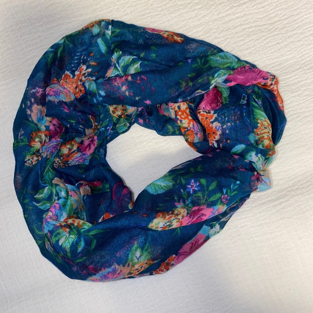 Beautiful floral infinity scarf